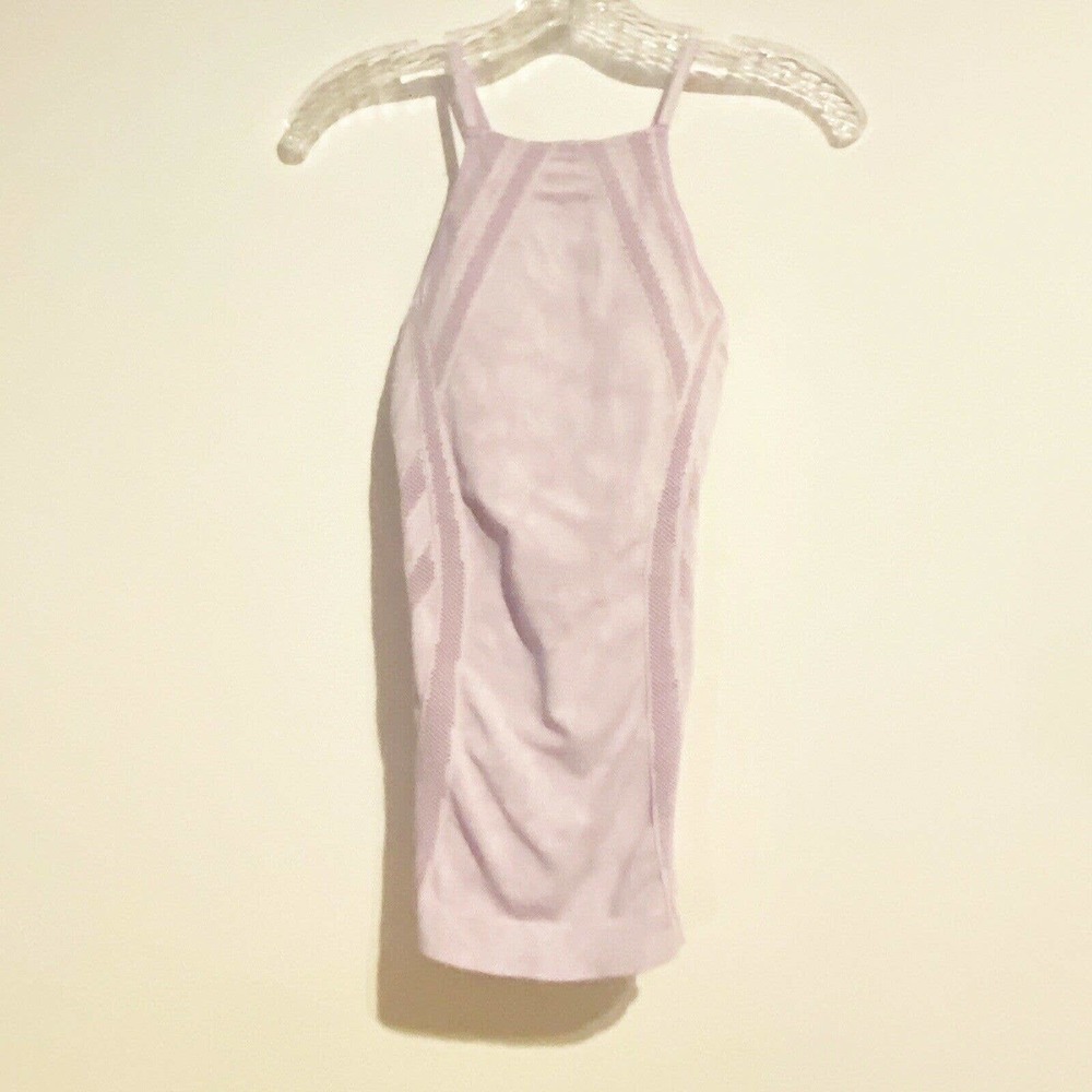 ATHLETA Tank Top Small Purple 2 Strappy Back bra Padding Activewear Yoga